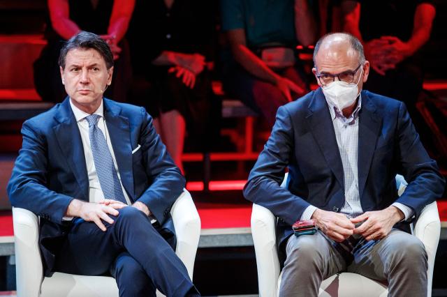 Giuseppe Conte e Enrico Letta