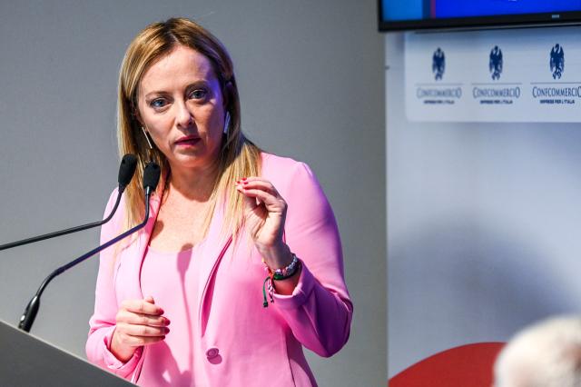 Meloni a Confcommercio: "