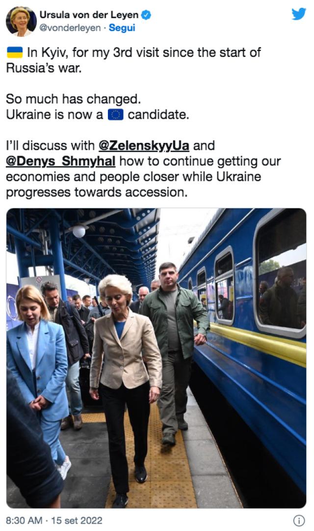 Ucraina, Ursula von der Leyen a Kiev "per avvicinare l'economia all'Ue"