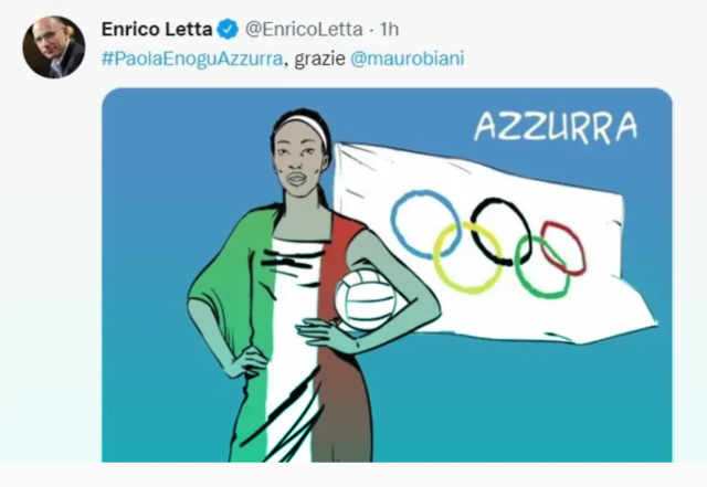Paola Egonu annuncia il ritiro dalla nazionale per un episodio di razzismo. Solidariet&agrave; da Letta che sbaglia il cognome in &ldquo;Enogu&rdquo;