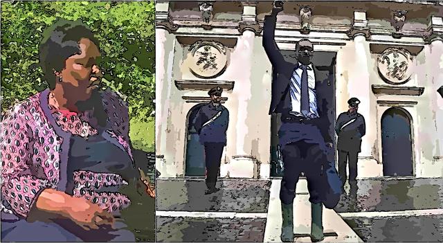 Aboubakar Souhamoro e Marie Th&eacute;rese Mukamitsindo