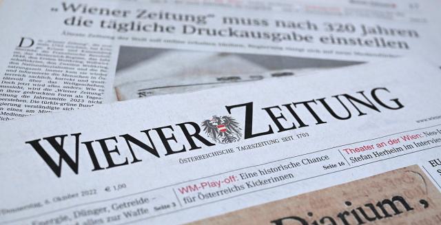 Il Wiener Zeitung, uno dei quotidiani pi&ugrave; antichi del mondo,  a fine anno chiuder&agrave; la versione cartacea