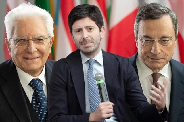 Mattarella, Speranza e Draghi