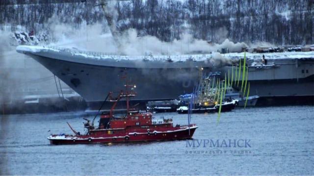 Putin, in fiamme l'unica portaerei russa Admiral Kuznetsov: incendio a bordo