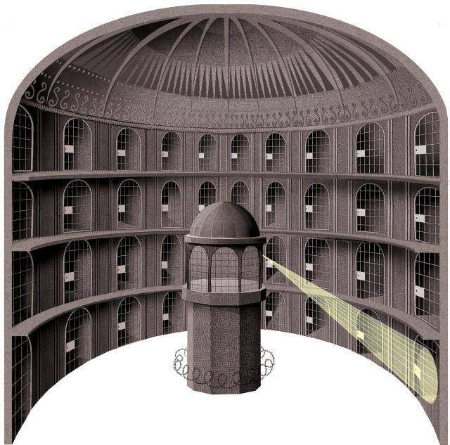 il Panopticon, simbolo di controllo