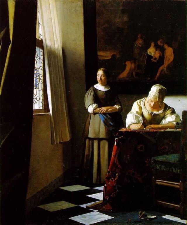 &ldquo;La Donna che scrive una lettera alla presenza della domestica&rdquo;, un Vermeer a Dublino con una storia da raccontare