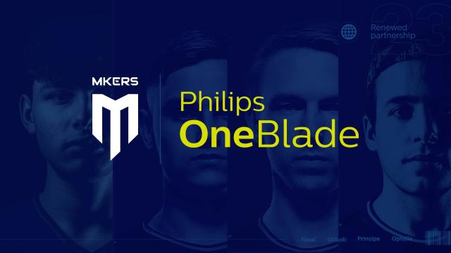 Philips Italia e Mkers ancora insieme nel 2023, OneBlade sponsor del team di pro-player
