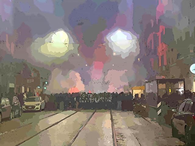 Manifestazioni per Cospito