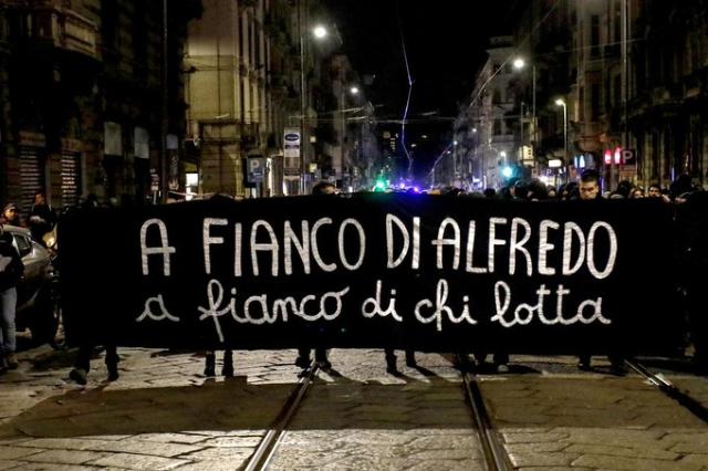 41-bis, gli anarchici non cedono sul caso Cospito: "A fianco di Alfredo, a fianco di chi lotta"