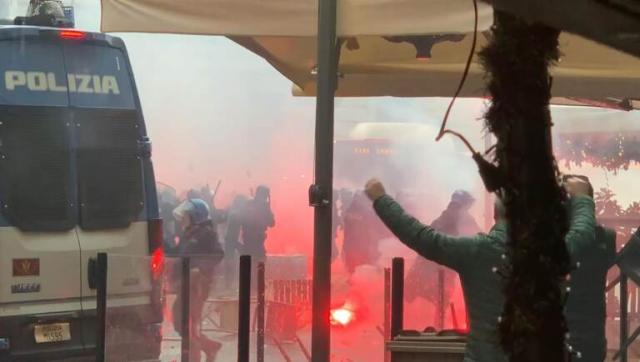 Ultras Eintracht trasferiti in bus. Napoli ai quarti di Champions, ma blitz con bombe carta all'hotel dei tedeschi