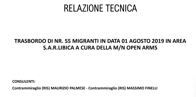 Caso Open Arms, Salvini a processo. Per i suoi consulenti Ong sapeva gi&agrave; le coordinate della barca da soccorrere - IL TESTO