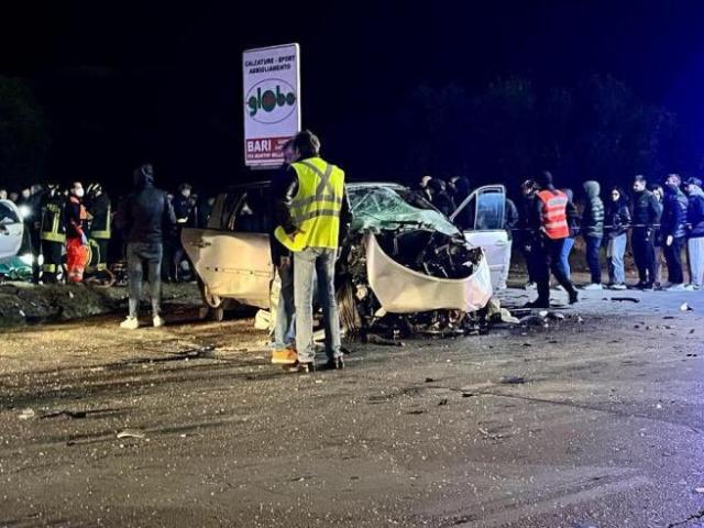 Incidente frontale a Bitonto