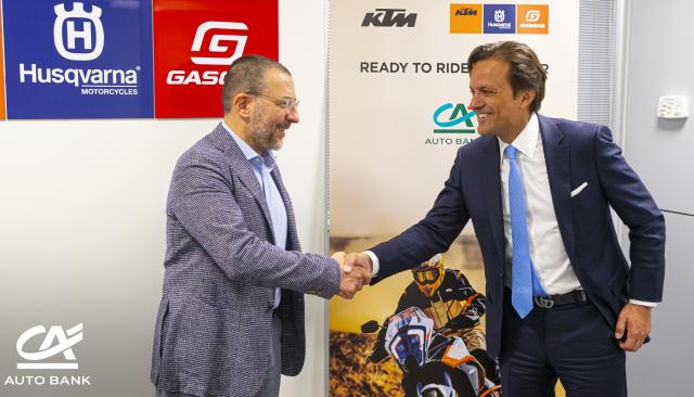 CA Auto Bank e KTM Sportmotorcycle Italia, al via la partnership per i marchi KTM, Husqvarna Motorcycles e GASGAS