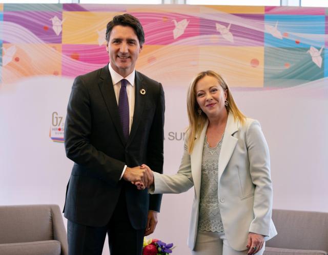 G7 Giappone, faccia a faccia tra Meloni e Trudeau sui diritti Lgbt, Premier sorpresa: "Tema non era in agenda"