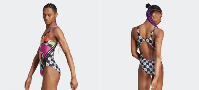 Adidas, uomo indossa un costume da donna e scoppia la bufera