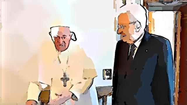 Bergoglio e Mattarella
