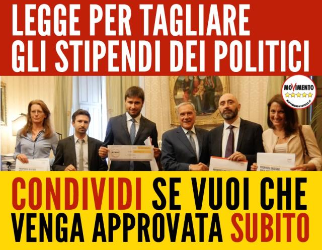 Camera, 1200 &euro; di aumento di stipendio per i Capigruppo, oltre i 13 k netti mensili con il &ldquo;si&rdquo; del M5S: c&rsquo;era una volta l&rsquo;anti casta e il taglio degli stipendi 