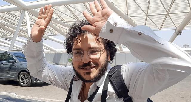 Patrick Zaki in aeroporto