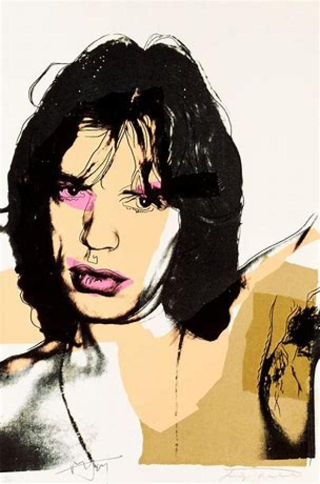 Mick Jagger by Andy Warhol