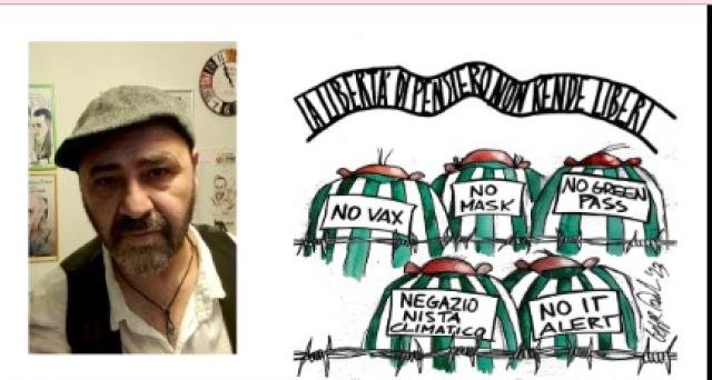 Post su Auschwitz, Bassetti denunciato dal vignettista Beppe Fantin: &ldquo;Ha usato la mia vignetta per istigare all'odio, &egrave; apologia di fascismo&rdquo;