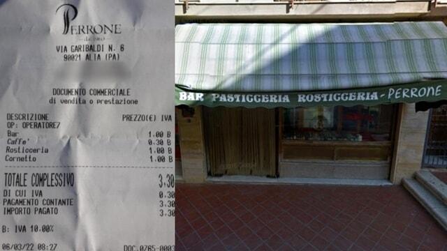Alia (PA), il bar "Perrone" &egrave; il pi&ugrave; economico d'Italia: "il caff&egrave; costa solo 30 centesimi, prezzi sempre bassi dal 1960"