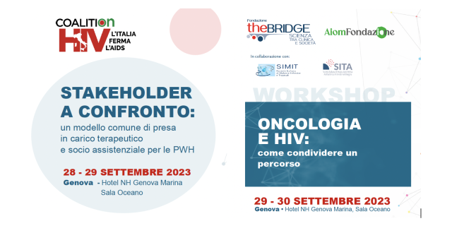 Coalition HIV, Fondazione The Bridge e Fondazione AIOM a Genova per una tre giorni su HIV