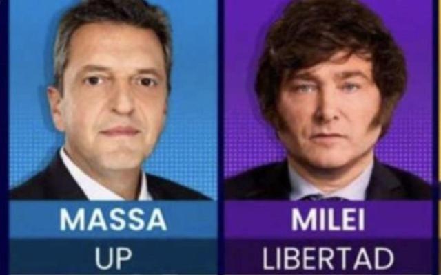 Elezioni presidenziali Argentina, ballottaggio tra il progressista Massa (JxP) in testa a sorpresa con il 36,1% e l&rsquo;ultraliberista Javier Milei (Lla) secondo con il 30,3%