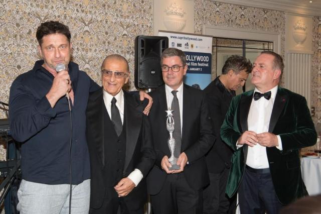 TONY RENIS E IRA FURSTEMBERG CAPRI PERSON AWARD 2023. Serata di gala a Roma con Gerard Butler e Oliver Trevena aspettando il 28&rsquo; Capri Hollywood