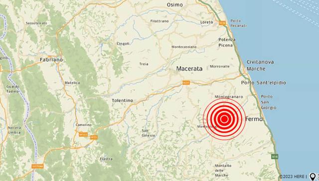 Terremoto Marche oggi, magnitudo di 4.0 ed epicentro a Montelparo, provincia di Fermo: &ldquo;Sentito anche ad Ancona&rdquo;