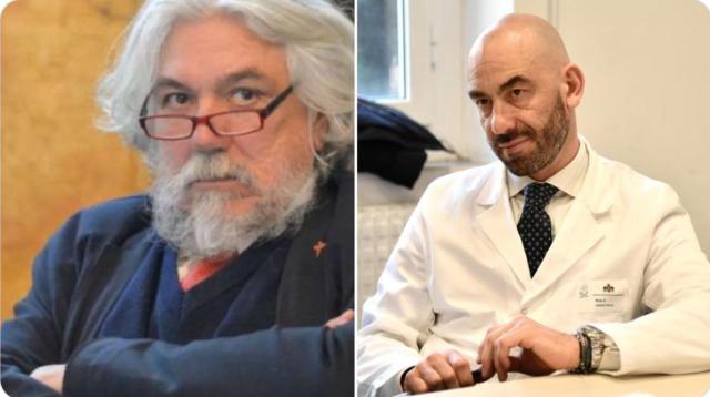 Bassetti contro Meluzzi: "Ma l'ischemia non doveva venire solo ai vaccinari contro il Covid", una caduta di stile