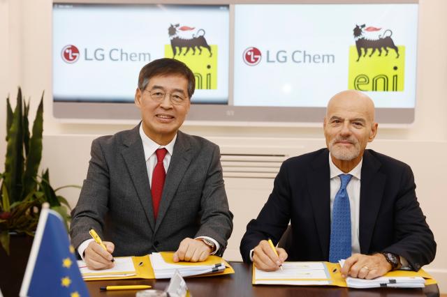 Eni, accordo di joint venture tra LG Chem e Enilive per una nuova bioraffineria in Corea del Sud