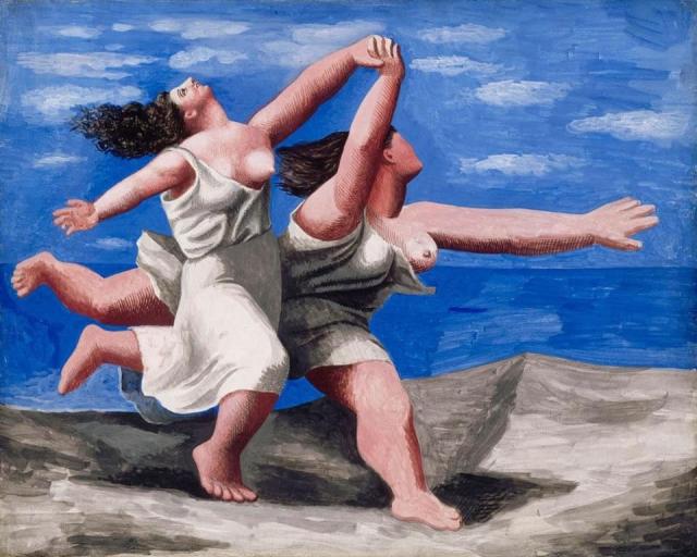 "Due donne che corrono sulla spiaggia" di Picasso: il quadro frettoloso di un'artista spagnolo