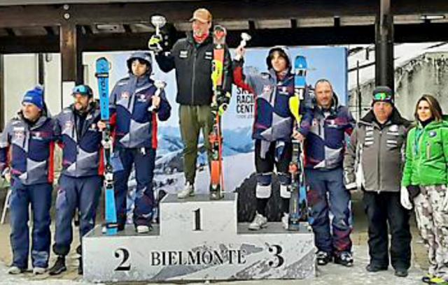 Premiazioni dello Slalom FIS del 22 gennaio a Bielmonte