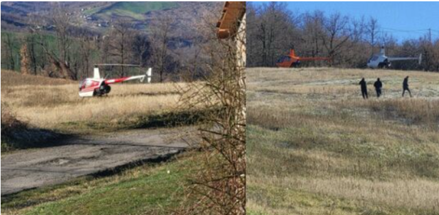 Modena, quattro clienti arrivano in agriturismo su quattro elicotteri diversi