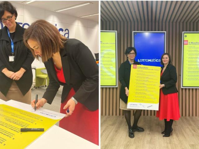 Lottomatica, firmato da Giuseppina Falcucci il Manifesto della Comunicazione non ostile e inclusiva contro i pregiudizi