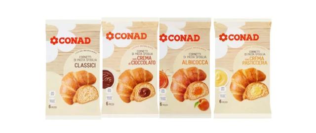 Conad, cornetti richiamati dal mercato: "Corpo estraneo sulla superficie", saranno ritirati i classici, con crema e con cioccolata