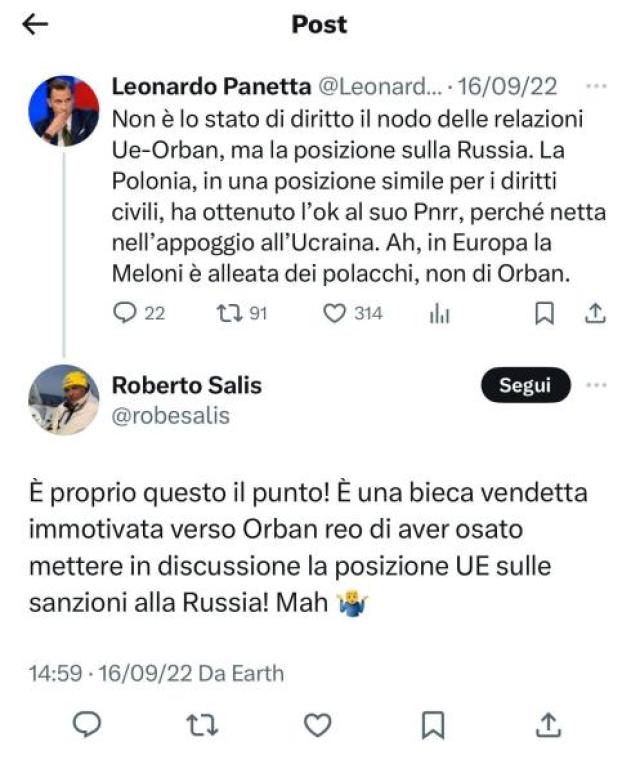 Roberto Salis, i post pro Orban del padre di Ilaria: "Colpevole di aver messo in discussione la Ue su sanzioni alla Russia, vendetta immotivata verso lui"