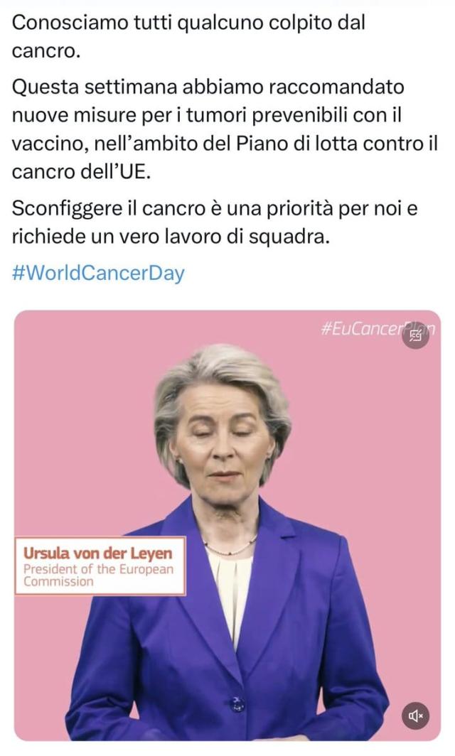 Ursula e vaccini cancro