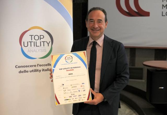 Gruppo Iren vincitore della dodicesima edizione del Premio Top Utility 2024; Dal Fabbro: "Leader nella transizione energetica e digitale"