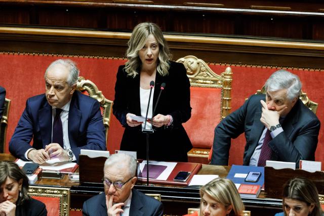 Meloni al Senato fa "l'americana": "Elezioni farsa in Russia, sacrificio di Navalny non sar&agrave; dimenticato, no invio truppe Nato in Ucraina"