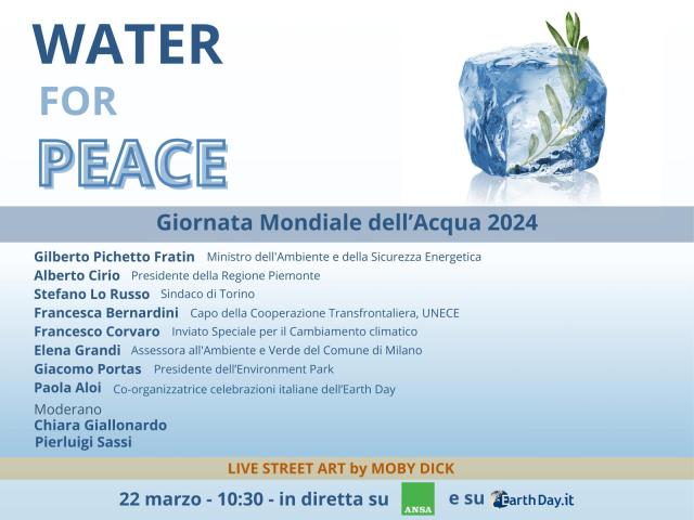 &ldquo;Water for peace&rdquo;: il digital talk che celebra la Giornata Mondiale dell&rsquo;Acqua 2024. Pichetto, Cirio e Lo Russo annunciano i flag event per il G7 Ambiente, Clima ed Energia di Torino organizzati in oc