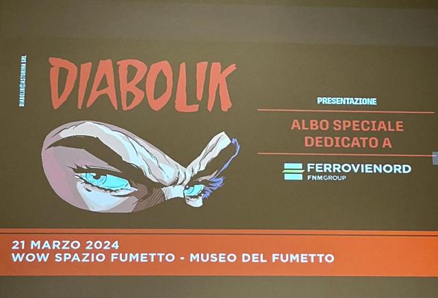 Ferrovienord e Diabolik, al via l&rsquo;albo speciale e mostra per celebrare il "segreto di Cadorna"; dal 25 marzo al 24 aprile