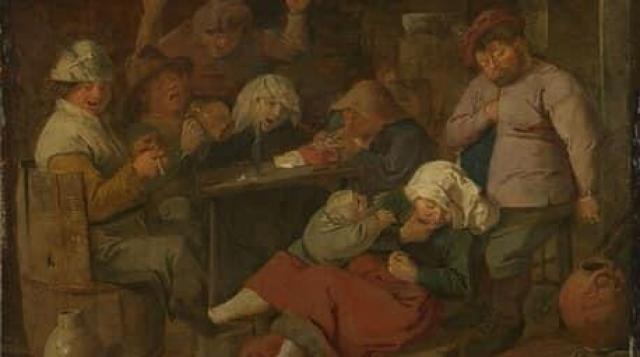 &ldquo;Locanda con contadini ubriachi&rdquo;, opera del fiammingo Adriaen Brouwer, innovatore della pittura di genere