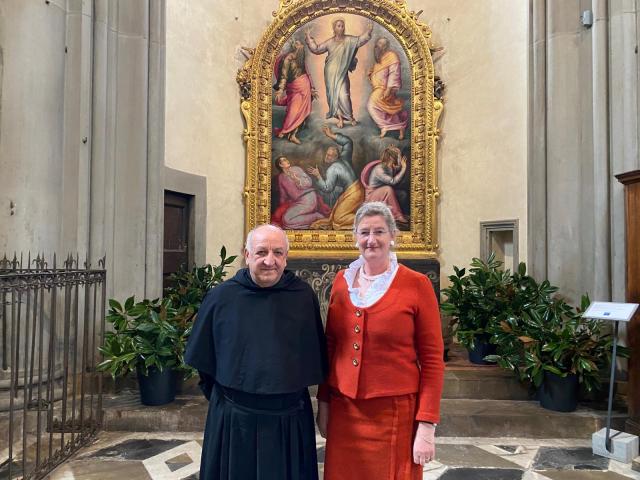 Padre Giuseppe Pagano con Cecile Hollberg