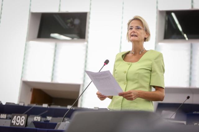 L'europarlamentare ed ex ambasciatrice ungherese a Roma Eniko Gyori