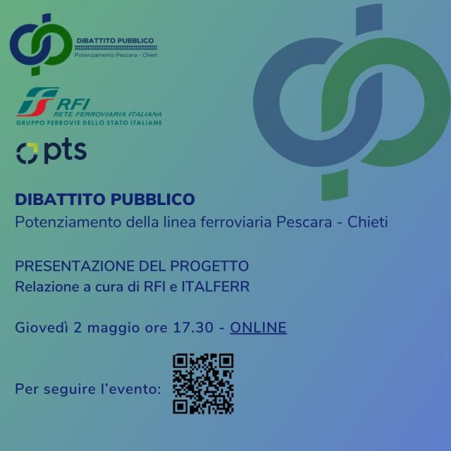Primo appuntamento del ciclo di webinar sul progetto di potenziamento della linea ferroviaria Pescara-Chieti