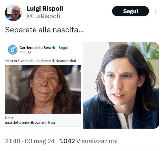 Napoli,  Luigi Rispoli (FdI) paragona Schlein a donna di Neanderthal: "Separate alla nascita", poi le scuse: "Colpa di un collaboratore"
