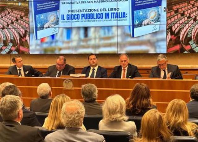 Senato, presentato il libro di Geronimo Cardia "Il gioco pubblico in Italia: riordino questione territoriale e cortocircuiti istituzionali"