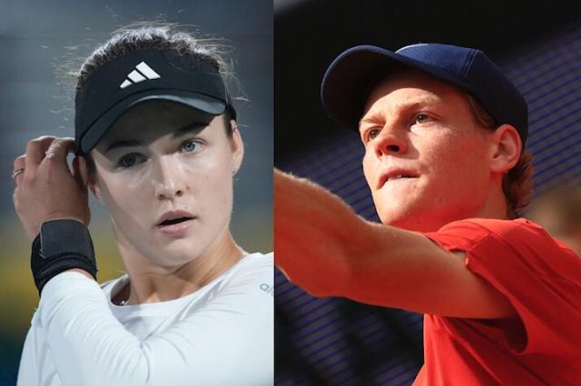 Jannik Sinner al Roland Garros di Parigi con la nuova fidanzata moscovita Anna Kalinskaya