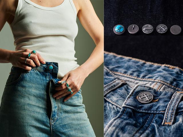 Scegliere e decorare con bottoni-gioiello il jeans preferito: Candiani Denim e Nove25, insieme in una partnership esclusiva